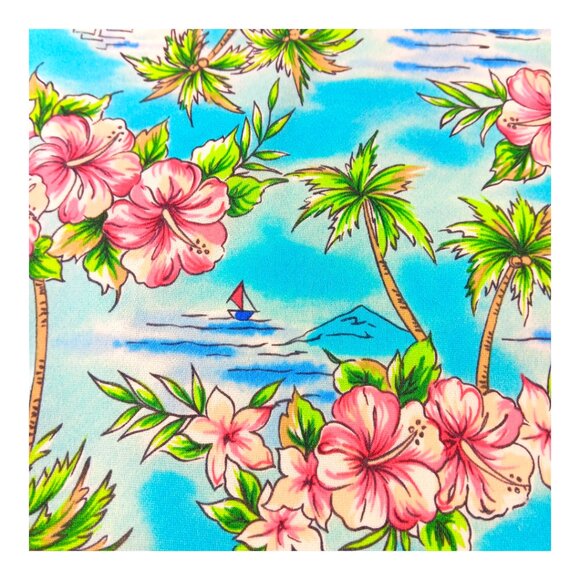 Vintage-BALTEX-Women's Bathing Suit Cover up-Skirt-Swimwear-Summer-Blue-Pink - Picture 8 of 13